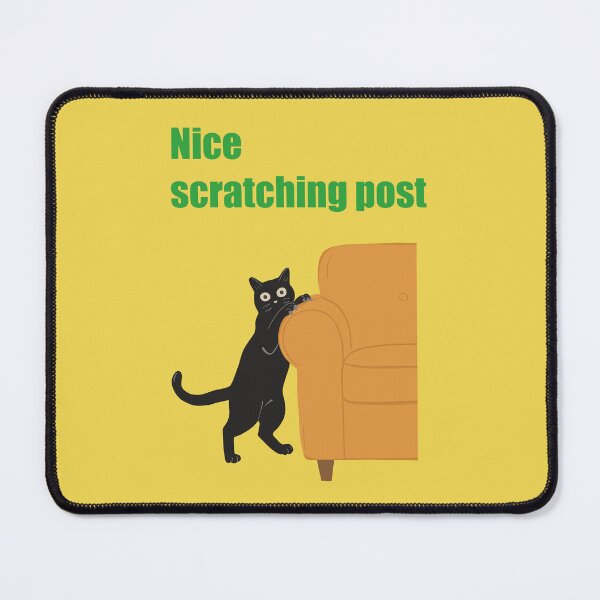 Item preview, Mischievous cat art : Nice scratching post Yellow version designed and sold by TheGrandLordCat.