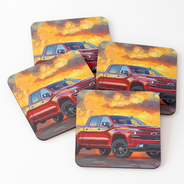Item preview, Red Power: Digital Pop Art Chevrolet Silverado VII designed and sold by AutoPopStudio.