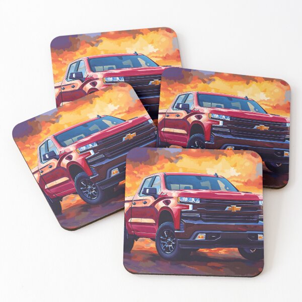 Item preview, Red Power: Digital Pop Art Chevrolet Silverado VIII designed and sold by AutoPopStudio.