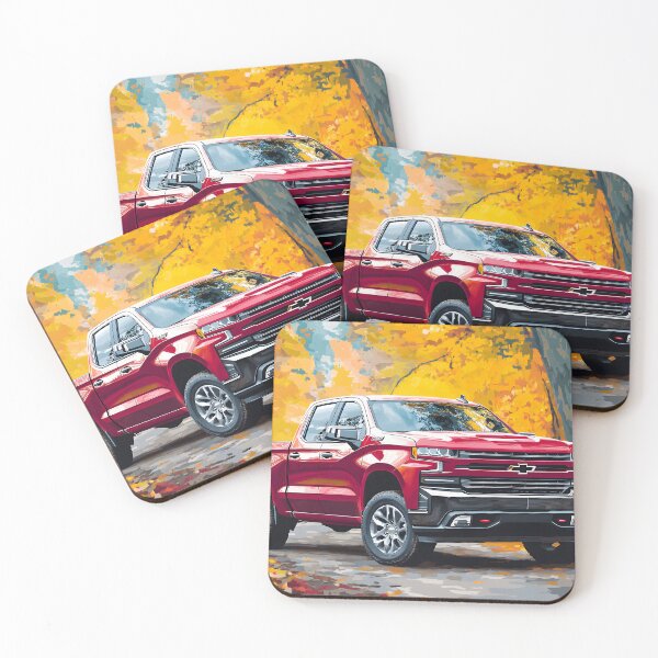 Item preview, Red Power: Digital Pop Art Chevrolet Silverado IX designed and sold by AutoPopStudio.
