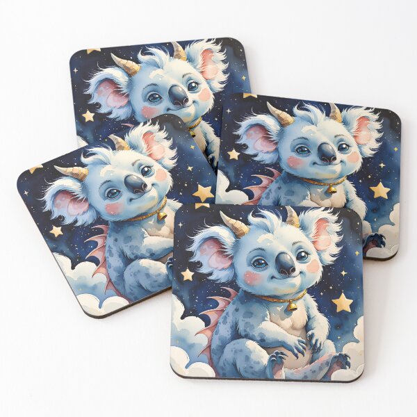 Item preview, Moonlit Koala Dragon – Dreamy Sky Guardian designed and sold by Nickyayee.