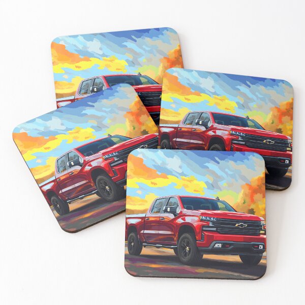 Item preview, Red Power: Digital Pop Art Chevrolet Silverado X designed and sold by AutoPopStudio.