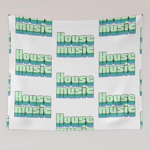 Item preview, HOUSE MUSIC  - Staged Gradient Vibes (Green)  designed and sold by Discothreadz.
