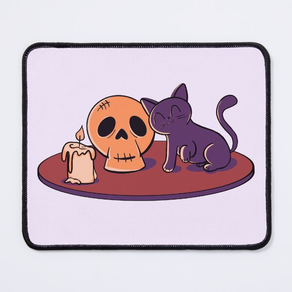 Item preview, Kitty and Skull (Halloween) designed and sold by makell-creates.