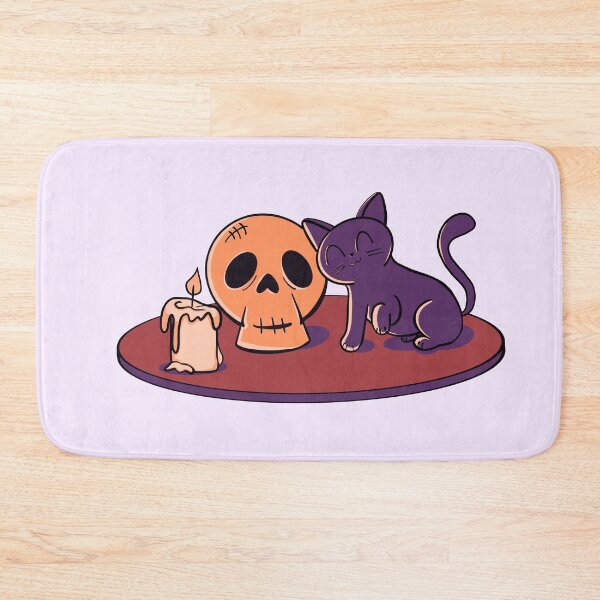 Item preview, Kitty and Skull (Halloween) designed and sold by makell-creates.