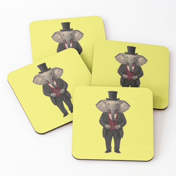 Item preview, funny elephant in a tailcoat designed and sold by Mauswohn.