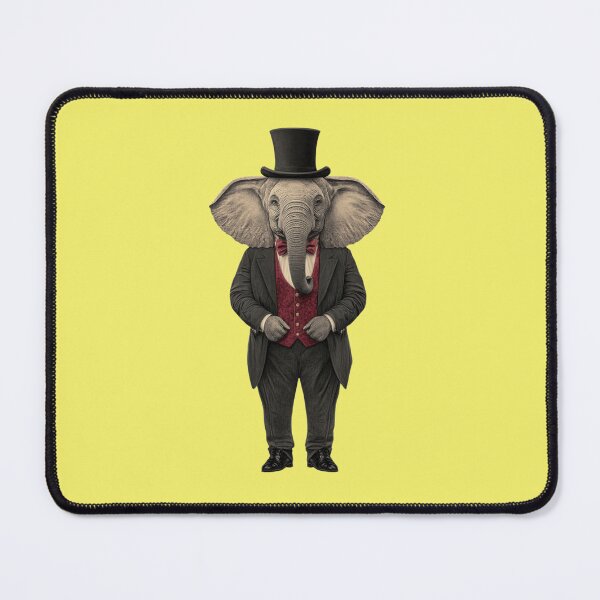 Item preview, funny elephant in a tailcoat designed and sold by Mauswohn.