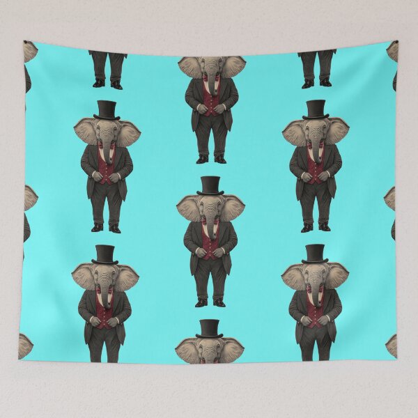 Item preview, funny elephant in a tailcoat designed and sold by Mauswohn.