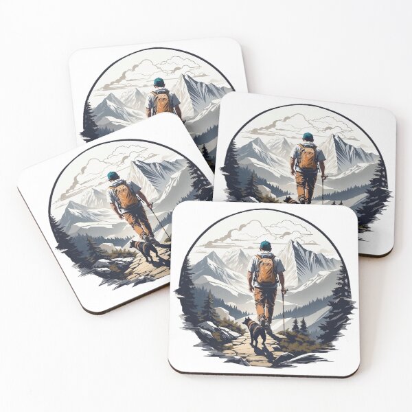 Item preview, Hiking with a friend through the mountains designed and sold by kubawsx.