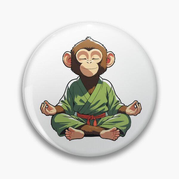 Item preview, monkey doing yoga designed and sold by therustyart.