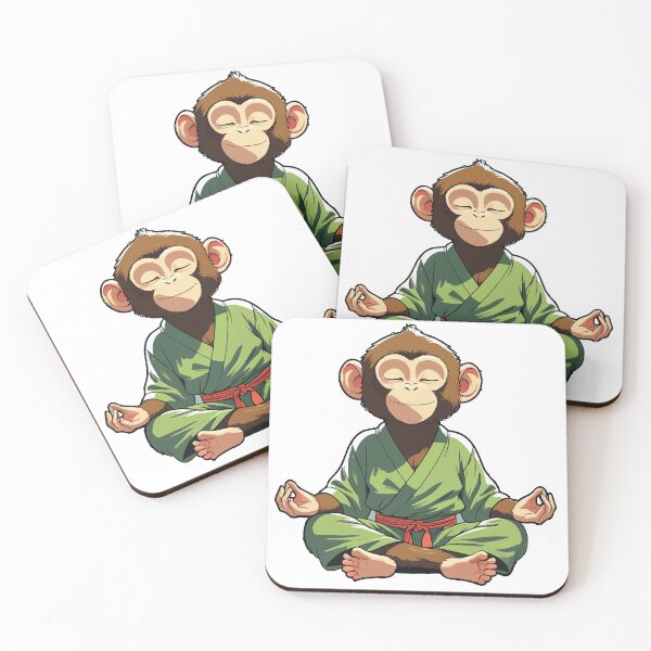 Item preview, monkey doing yoga designed and sold by therustyart.