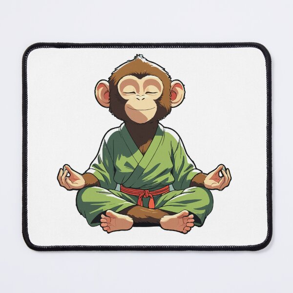 Item preview, monkey doing yoga designed and sold by therustyart.