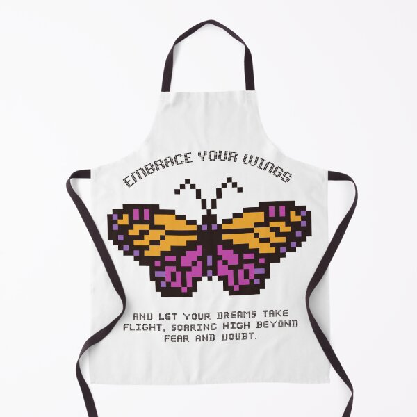 Item preview, Embrace Your Wings Pixel Butterfly In Black Orange Purple designed and sold by SplashTastic.