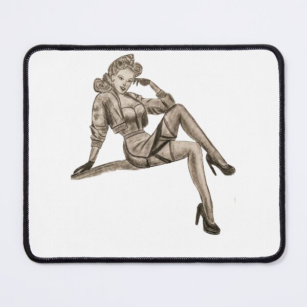 Item preview, pin up girl designed and sold by WisniaRysuje.