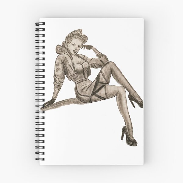 Item preview, pin up girl designed and sold by WisniaRysuje.