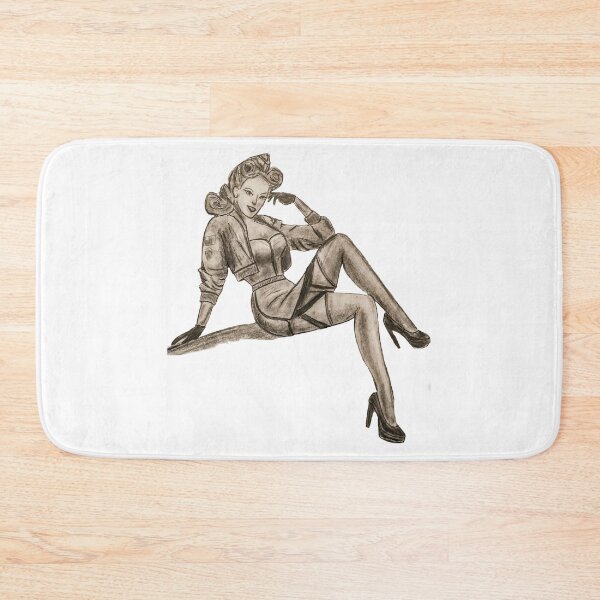 Item preview, pin up girl designed and sold by WisniaRysuje.