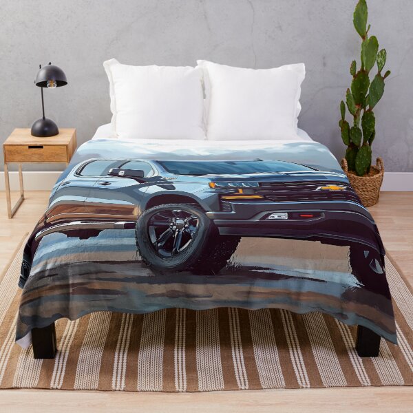 Item preview, Urban Legend: Gunmetal Grey Chevrolet Silverado Pop Art Print VI designed and sold by AutoPopStudio.