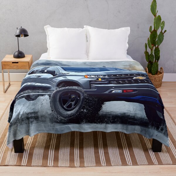 Item preview, Urban Legend: Gunmetal Grey Chevrolet Silverado Pop Art Print VIII designed and sold by AutoPopStudio.