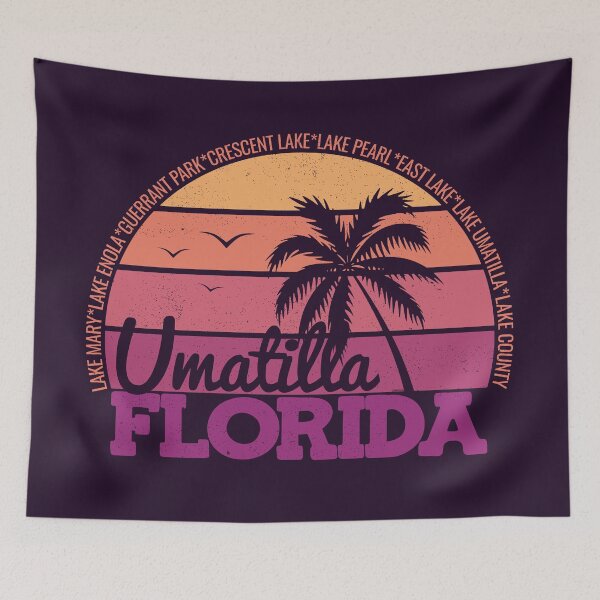 Item preview, Umatilla Florida Retro Sunset Local Pride Logo designed and sold by CRHPOD20.