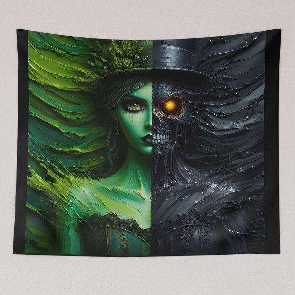 Item preview, Duality-green and black designed and sold by GothicRubette.