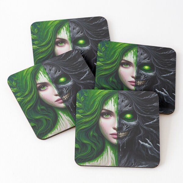 Item preview, Duality-green and black designed and sold by GothicRubette.