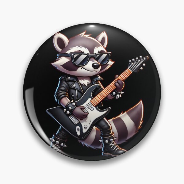 Item preview, Raccoon Guitarist Electric Guitar Concert Music Lover designed and sold by rafaeltto.