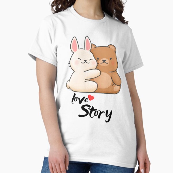 Item preview, Rabbit and Bear in love story designed and sold by Raymond012.