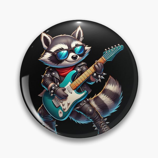 Item preview, Raccoon Guitarist Electric Guitar Concert Music Lover designed and sold by rafaeltto.