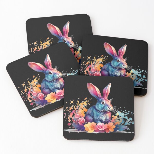 Item preview, a spring bunny as a digital watercolor designed and sold by Rose Design & Photos.