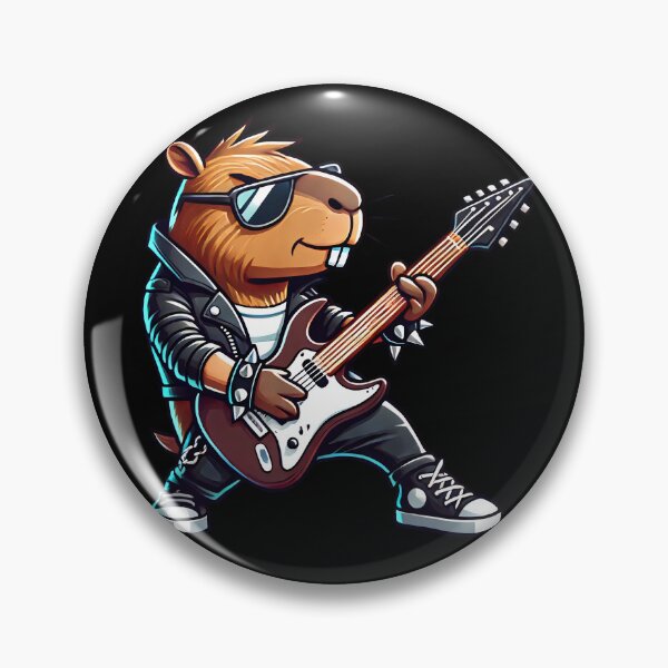 Item preview, Guitarist Capybara Electric Guitar Concert Music Lover designed and sold by rafaeltto.