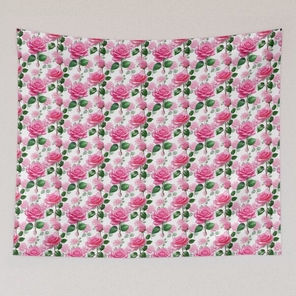 Item preview, Pink Rose Flower Pattern Design - White  designed and sold by PatternTitan.