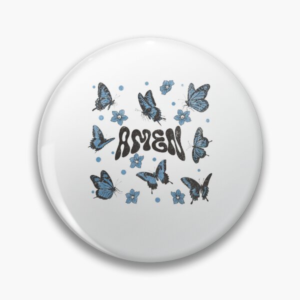 Item preview, Floral Butterfly Amen, Retro Amen, Preppy Easter designed and sold by Nicobondar.
