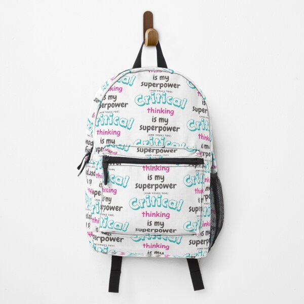 Item preview, Critical Thinking Power In Blue Pink And Black designed and sold by SplashTastic.