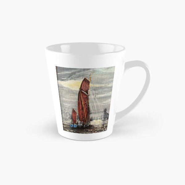 Item preview, Thames sailing barge approaching Tower Bridge  London  designed and sold by Mackenzie Moulton International Artist .