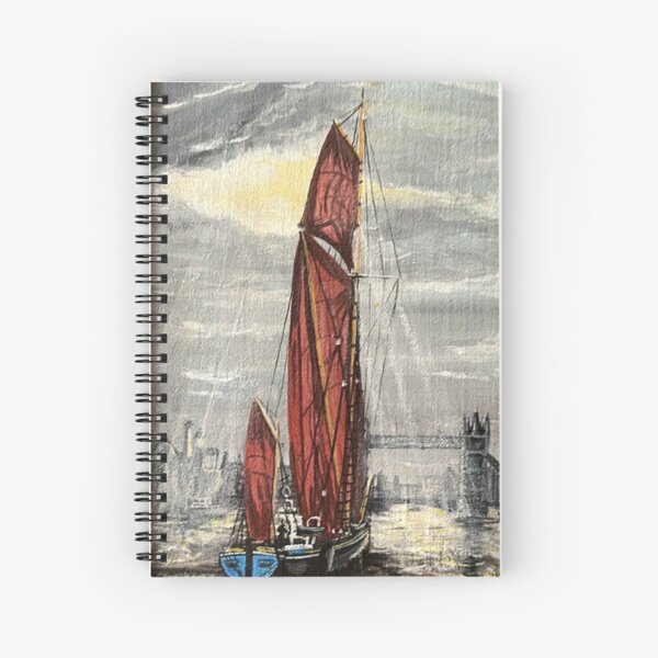 Item preview, Thames sailing barge approaching Tower Bridge  London  designed and sold by Mackenzie Moulton International Artist .