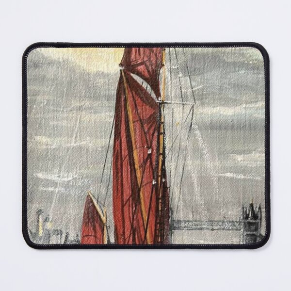 Item preview, Thames sailing barge approaching Tower Bridge London designed and sold by Mackenzie Moulton International Artist .
