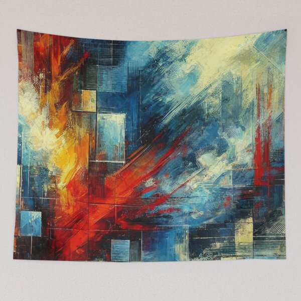Item preview, Modern Abstract Art A Fusion of Light and Motion designed and sold by Bowbubble.