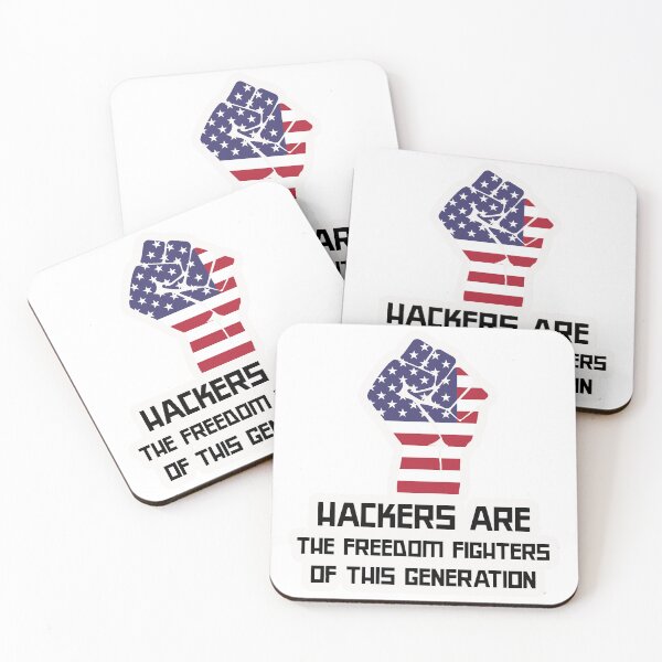 Item preview, Hackers are Freedom Fighters designed and sold by CyberMaverick80.