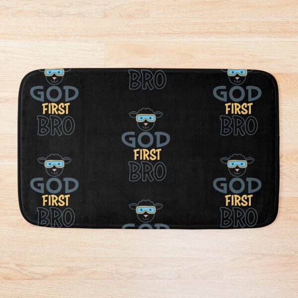 Item preview, God First Bro – Scripture Art designed and sold by CrossCrafted.