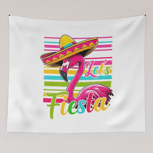 Item preview, Lets Fiesta Flamingo, Cinco De Mayo designed and sold by Nicobondar.