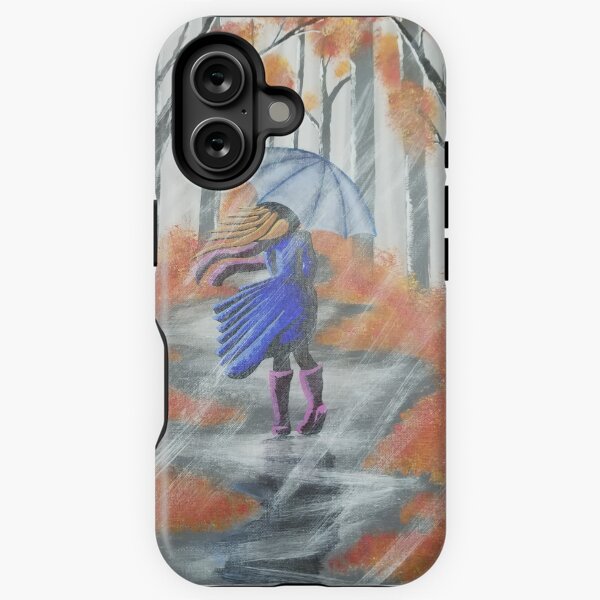 Vista previa del artículo con la obra «Caminar bajo la lluvia», diseñado y vendido por Piggie's Creations.