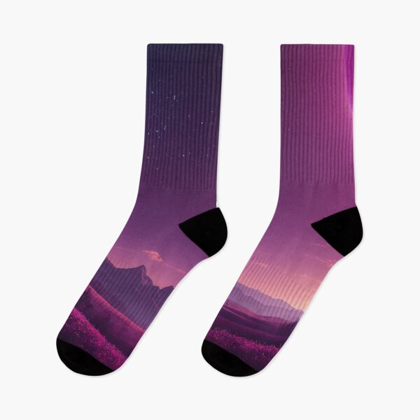 Item preview, Purple Valley: A Cosmic Bloom Under Giant Moon designed and sold by REPTISLAV.