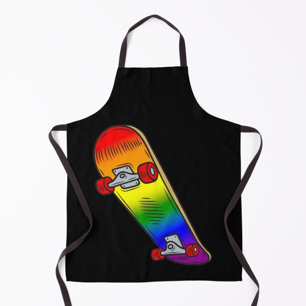 Item preview, Radical Rainbow Pride Skateboard – LGBTQ+ Skater Art designed and sold by Travelslightly.