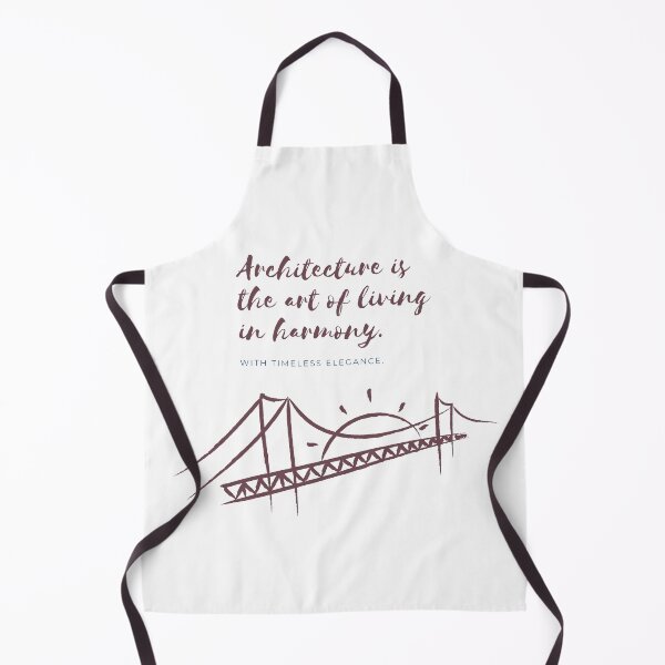 Item preview, Architecture Is the Art of Living in Harmony with Brown Bridges and Timeless Sun designed and sold by SplashTastic.