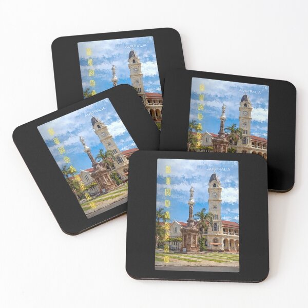 Item preview, Bundaberg Town Square Sticker: Historic Queensland Cityscape Art designed and sold by twentytwo ART souvenir designs.