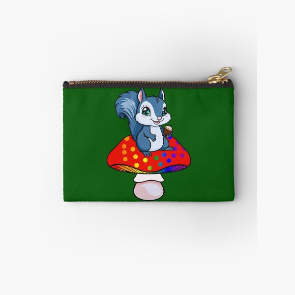 Item preview, Cute Squirrel on Rainbow Mushroom – LGBTQ+ Pride Whimsical Art designed and sold by Travelslightly.