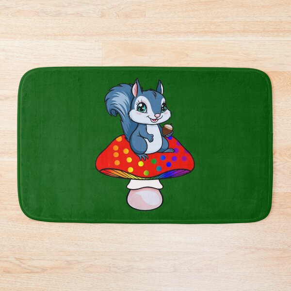Item preview, Cute Squirrel on Rainbow Mushroom – LGBTQ+ Pride Whimsical Art designed and sold by Travelslightly.