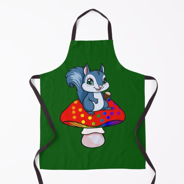 Item preview, Cute Squirrel on Rainbow Mushroom – LGBTQ+ Pride Whimsical Art designed and sold by Travelslightly.