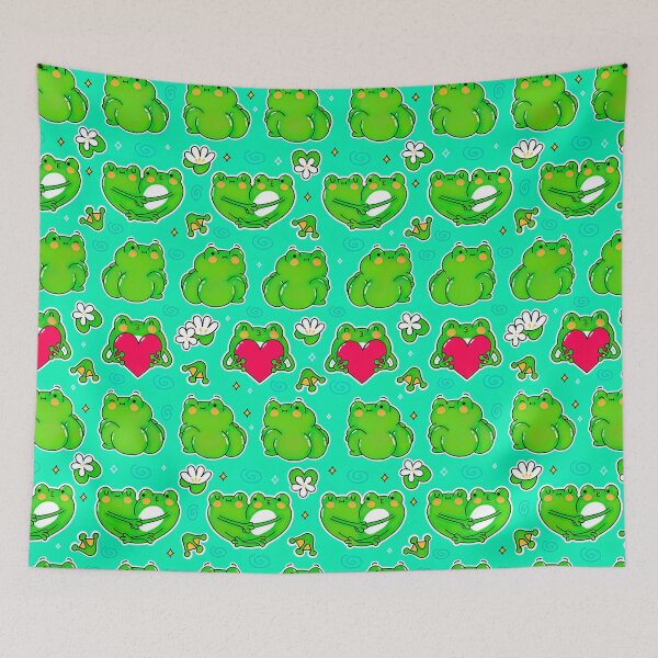 Item preview, Frog Butts, Frog With Butt, Frog Pattern designed and sold by graphic-genie.