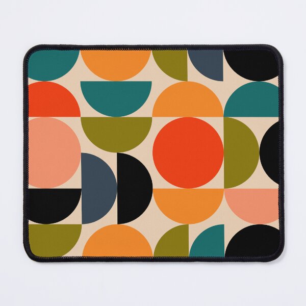 Item preview, Modern Abstract Mid Century 11 Vibrant Mid-Century Semi-Circle Pattern designed and sold by dreamprint.